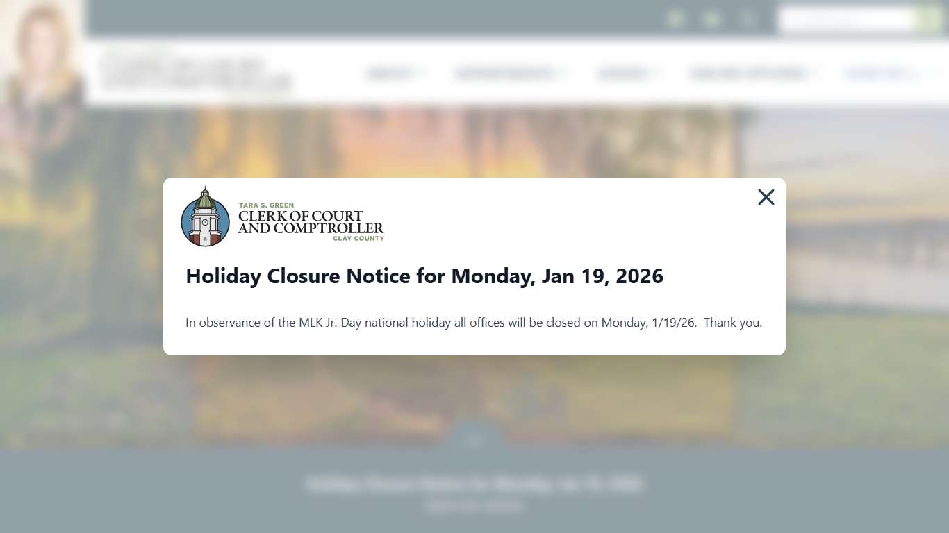 Clay County Clerk of Court and Comptroller