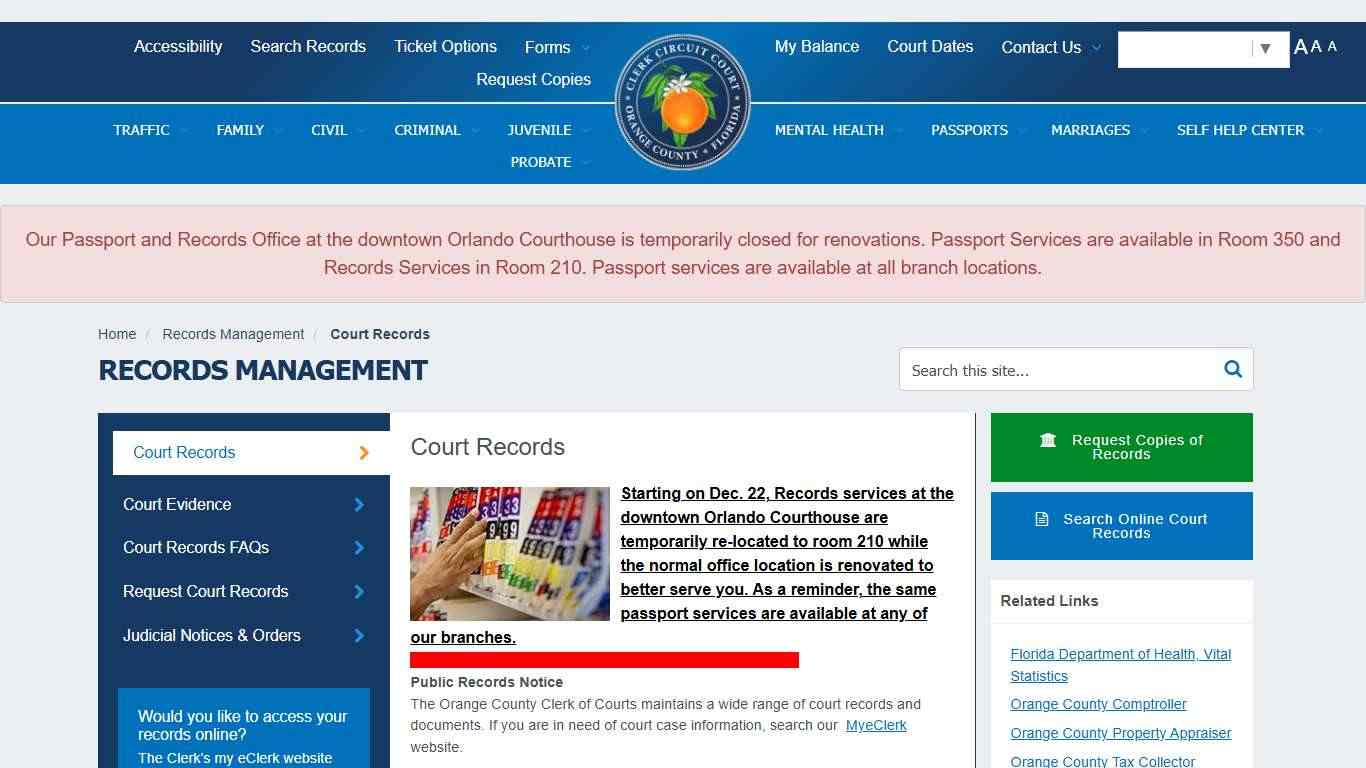 My Orange Clerk Home